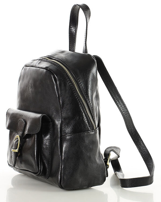 Elegancki plecak damski skórzany premium MARCO MAZZINI brązowy