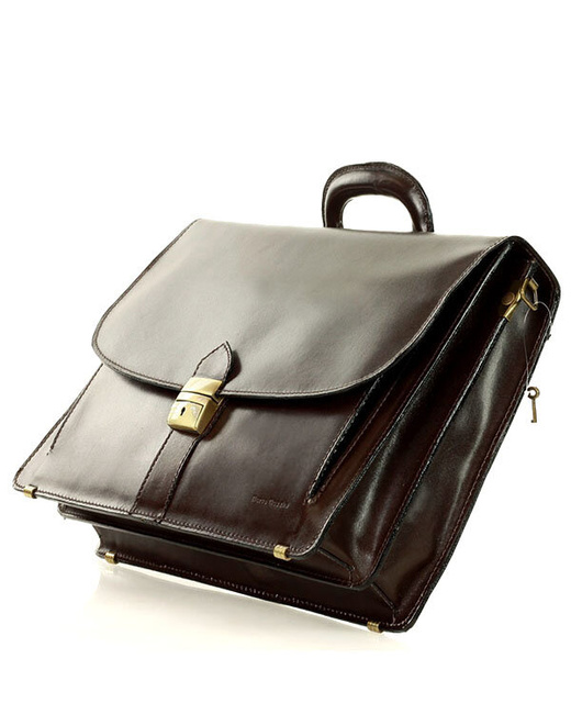 Teczka skórzana ciemny brąz LUCA