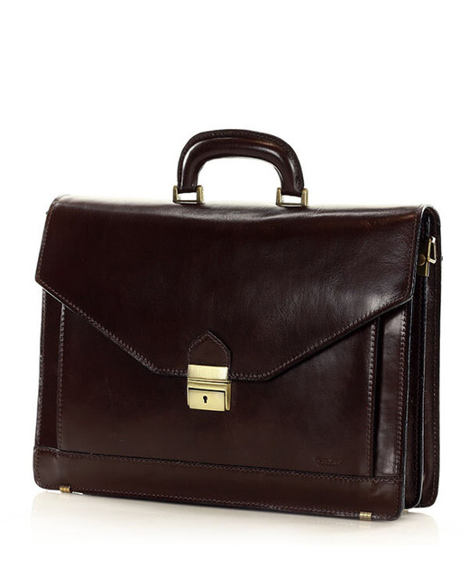 Torba skórzana ciemny brąz MARTINO