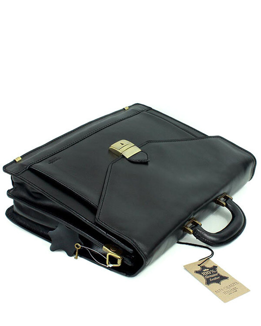 Torba skórzana czarna MARTINO