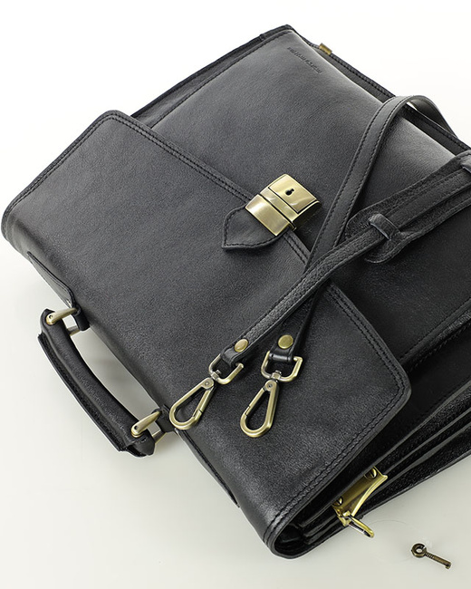 Teczka męska czarna classic LORIS