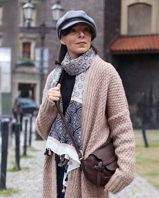 Marco Mazzini Torebka listonoszka skórzana saddle bag brąz caffe