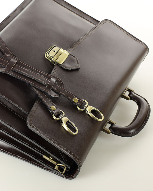 Teczka męska ciemny brąz LORENZ