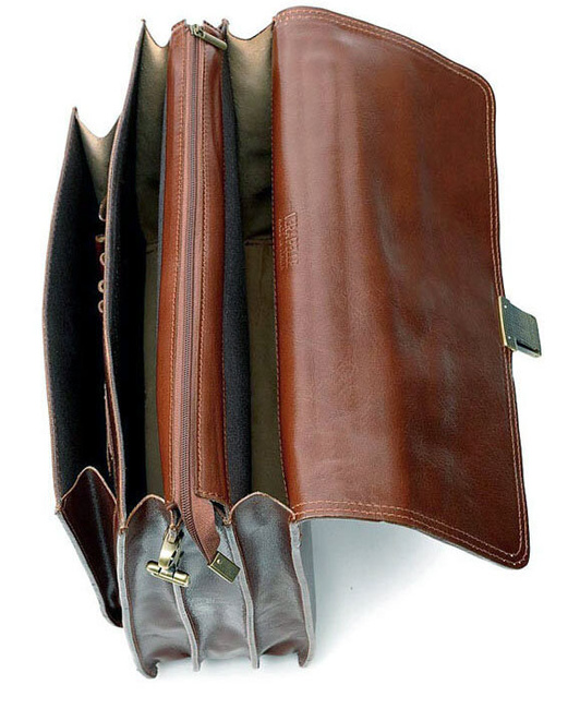 Teczka męska brąz classic LORIS