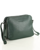 MARCO MAZZINI Torebka skórzana crossbody listonoszka dwie komory zielony forest