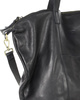 Torba damska skórzana shopper z kieszeniami - It bag MARCO MAZZINI czarna