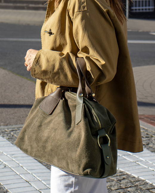 Torebka damska worek hobo bag skóra naturalna - MARCO MAZZINI czarna