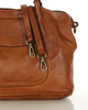 MARCO MAZZINI Torebka skórzana shopper bag ispirato dalla natura brąz camel