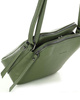 Torebka skórzana crossbody listonoszka dwie komory - MARCO MAZZINI militarny zielony