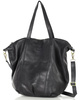 Torba damska skórzana shopper z kieszeniami - It bag MARCO MAZZINI czarna