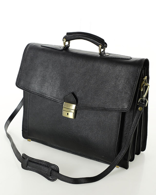 Teczka męska czarna classic LORIS