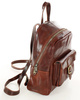 Elegancki plecak damski skórzany premium MARCO MAZZINI brązowy