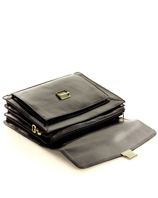 Teczka męska czarna classic LORIS