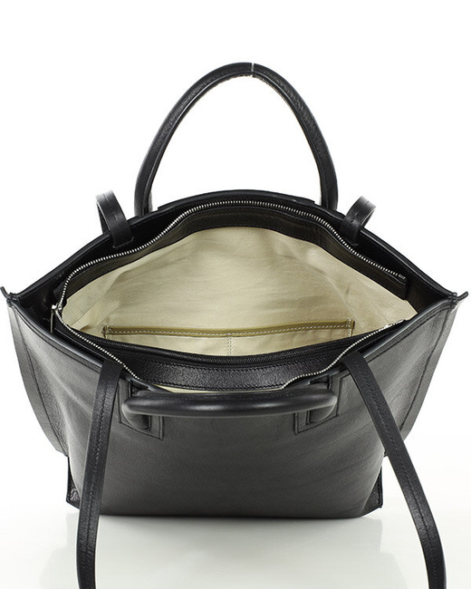 Ekskluzywna torba shopper do pracy skórzana premium MARCO MAZZINI czarna