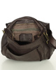 Torebka vintage retro skórzana listonoszka saddle bag - MARCO MAZZINI ciemnobrązowa