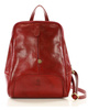 Plecak skórzany włoski MAZZINI - Capri czerwony