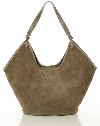 Torebka damska worek hobo bag skóra naturalna - MARCO MAZZINI czarna