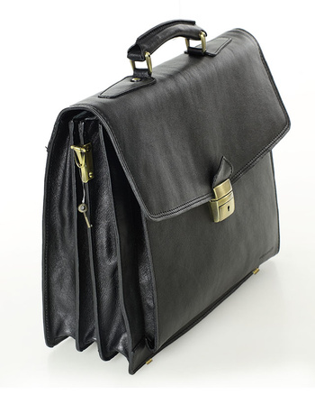 Teczka męska czarna classic LORIS