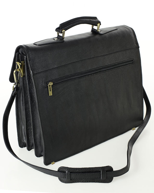 Teczka męska czarna classic LORIS