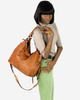 Torba skórzana wysokogatunkowa na ramię styl miejski shoulder leather bag - MARCO MAZZINI camel