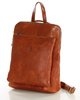 Elegancki plecak damski skórzany premium MARCO MAZZINI brązowy