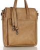 Luksusowa torebka shopperka aktówka skórzana MARCO MAZZINI beżowa
