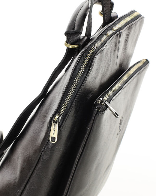 Elegancki plecak damski skórzany premium MARCO MAZZINI brązowy