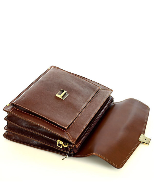 Teczka męska brąz classic LORIS