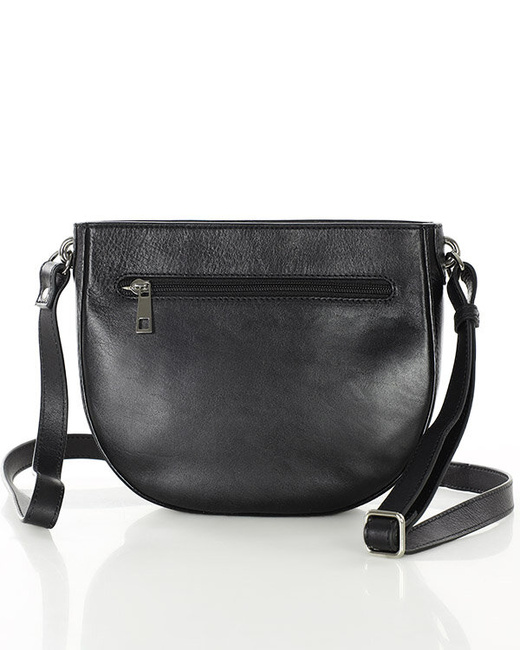 Elegancka torebka damska listonoszka skórzana premium MARCO MAZZINI czarna