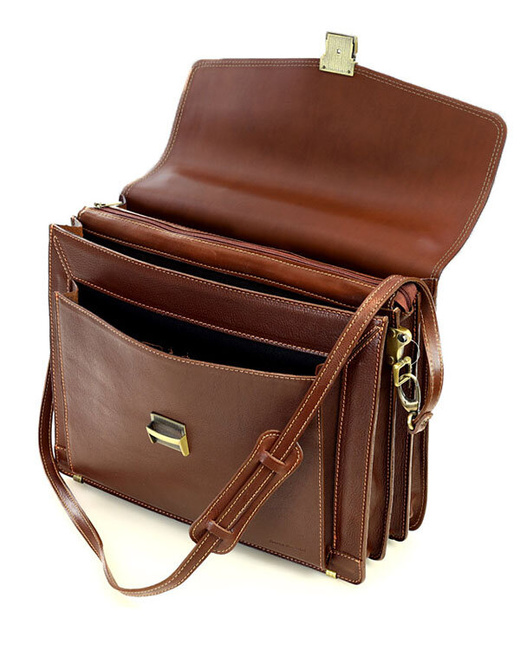 Teczka męska brąz classic LORIS