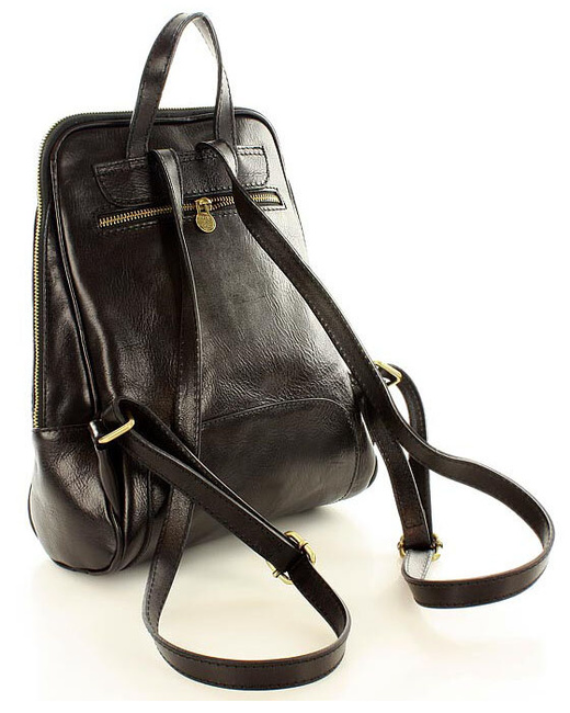 Skórzany plecak MAZZINI - Capri czarny