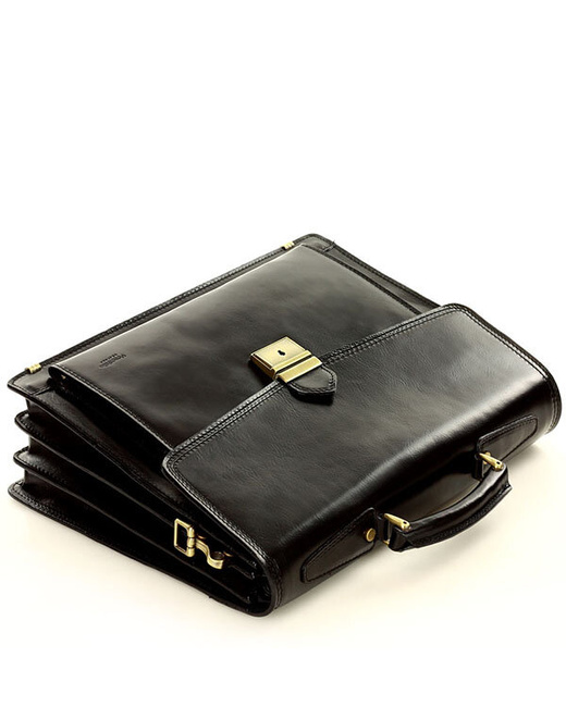 Teczka męska czarna classic LORIS