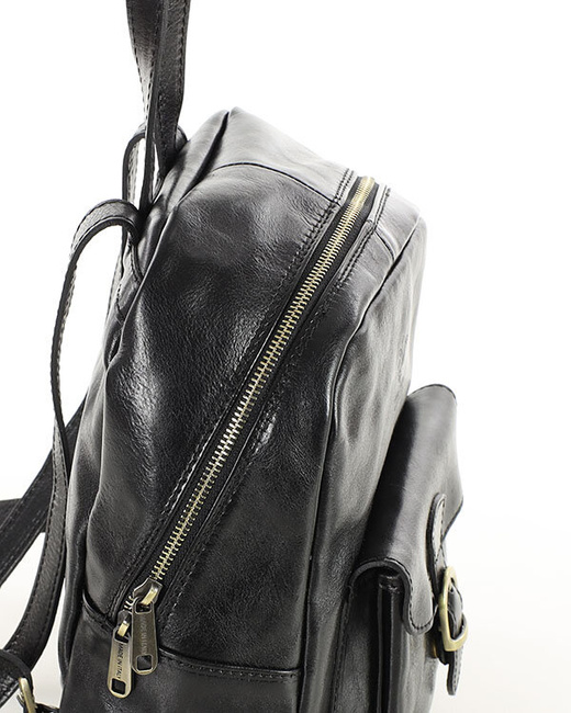 Elegancki plecak damski skórzany premium MARCO MAZZINI brązowy