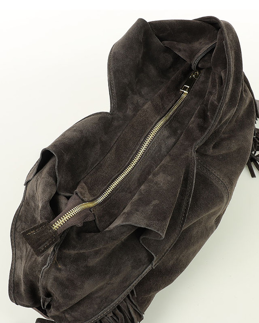 Torebka damska worek hobo bag skóra naturalna - MARCO MAZZINI czarna