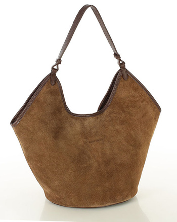 Torebka damska worek hobo bag skóra naturalna - MARCO MAZZINI czarna