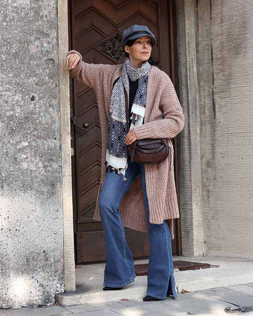 Marco Mazzini Torebka listonoszka skórzana saddle bag brąz caffe