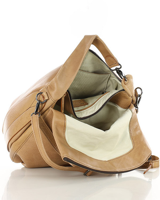 Luksusowa torebka do ręki skórzana damska premium MARCO MAZZINI beżowa