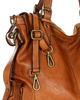 MARCO MAZZINI Miejska torba skórzana z regulowaną rączką old leather handmade camel