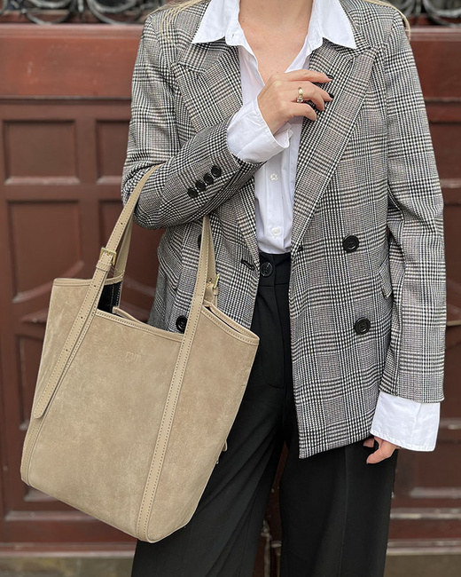 Torebka damska worek hobo bag skóra naturalna - MARCO MAZZINI czarna