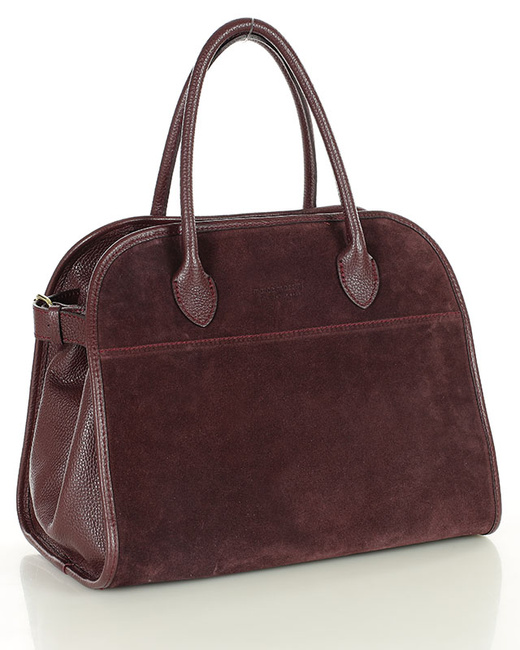 Torebka damska worek hobo bag skóra naturalna - MARCO MAZZINI czarna