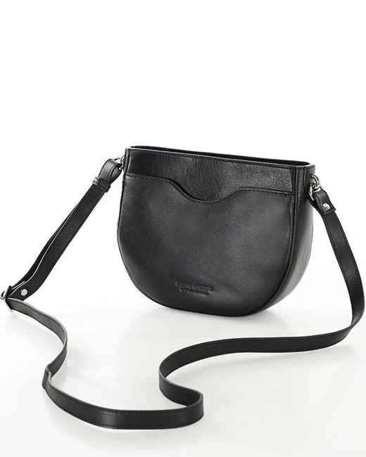 Elegancka torebka damska listonoszka skórzana premium MARCO MAZZINI czarna