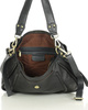 Saddle bag skórzana torebka damska na ramię - MARCO MAZZINI czarna