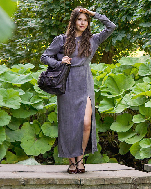 Torebka skórzana na ramię pockets old pelle lavata - MARCO MAZZINI czarna