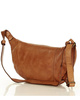 Uniwersalna torebka nerka półksiężyc crossbody runway - skóra naturalna Marco Mazzini brąz