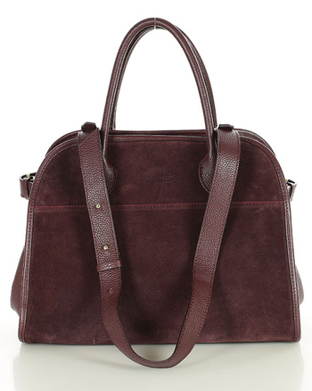 Torebka damska worek hobo bag skóra naturalna - MARCO MAZZINI czarna