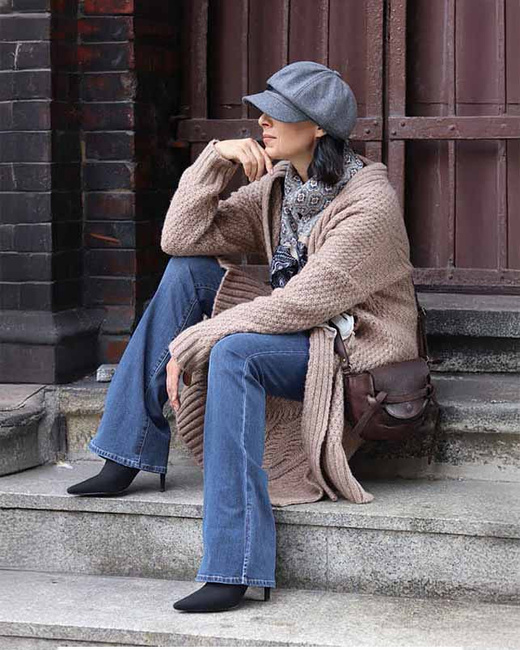 Marco Mazzini Torebka listonoszka skórzana saddle bag brąz caffe