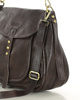 Saddle bag skórzana torebka damska na ramię - MARCO MAZZINI czekoladowy brąz
