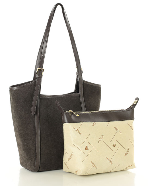 Torebka damska worek hobo bag skóra naturalna - MARCO MAZZINI czarna