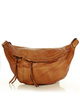 Uniwersalna torebka nerka półksiężyc crossbody runway - skóra naturalna Marco Mazzini brąz