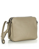 Torebka skórzana crossbody listonoszka dwie komory - MARCO MAZZINI beż cappuccino